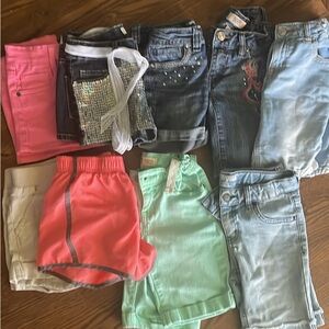 Lot of 9 Girls Shorts - Size 7/8